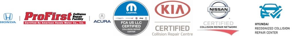 mccollum auto body certification logos