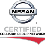 nissan certified collision repair logo